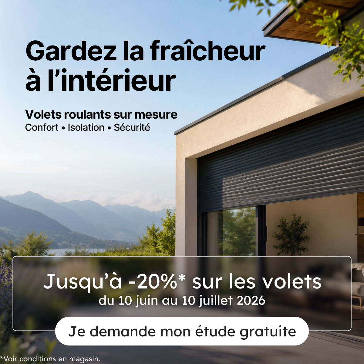 Campagne volets roulants sur mesure MD R&eacute;nov' : gardez la fra&icirc;cheur &agrave; l'int&eacute;rieur