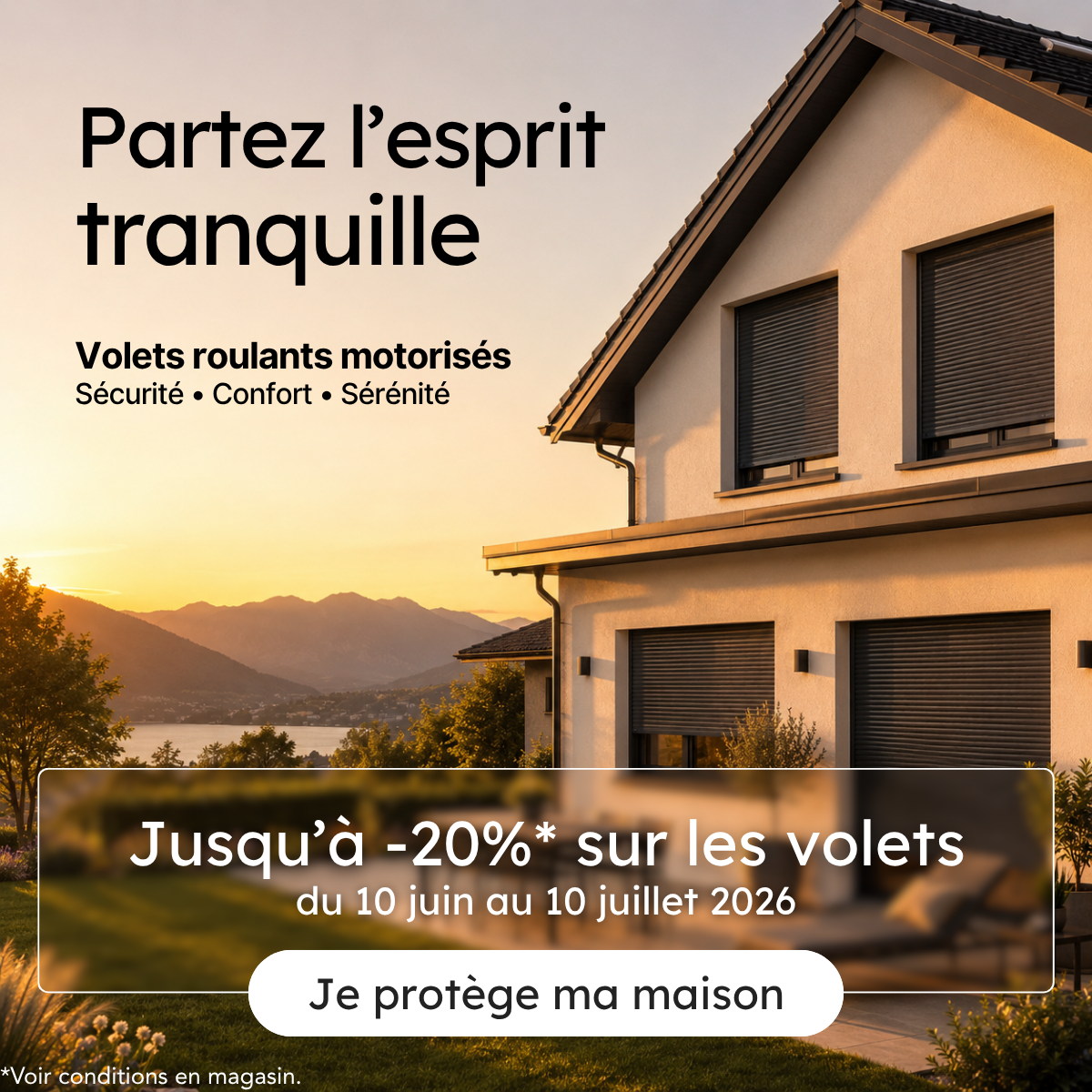 Volets roulants motoris&eacute;s pour une maison plus prot&eacute;g&eacute;e